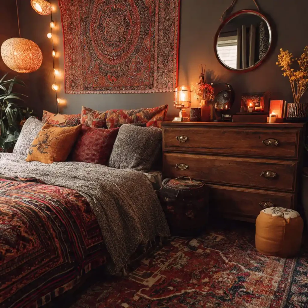 17-Boho Bedroom Idea