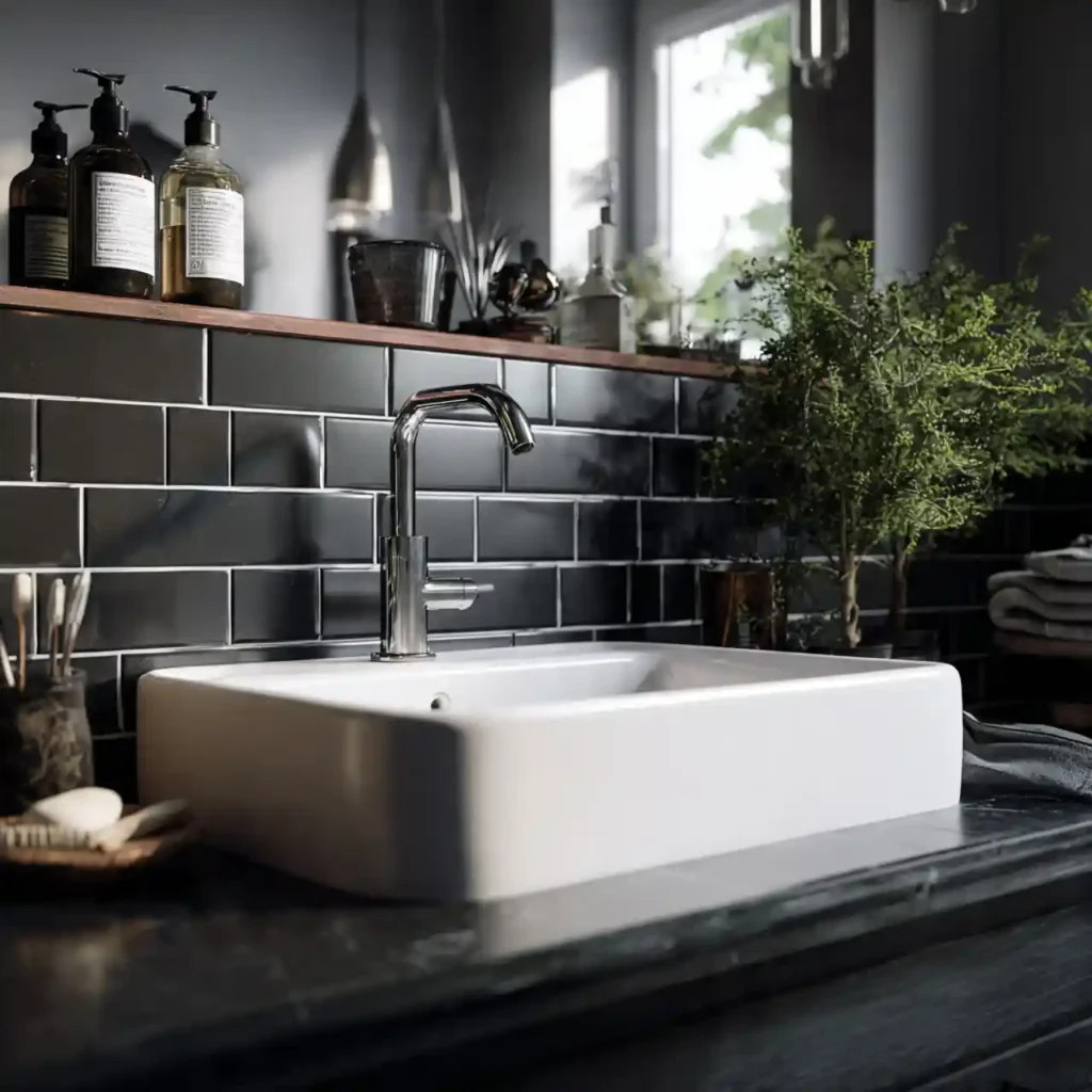17-Dark Bathroom Idea