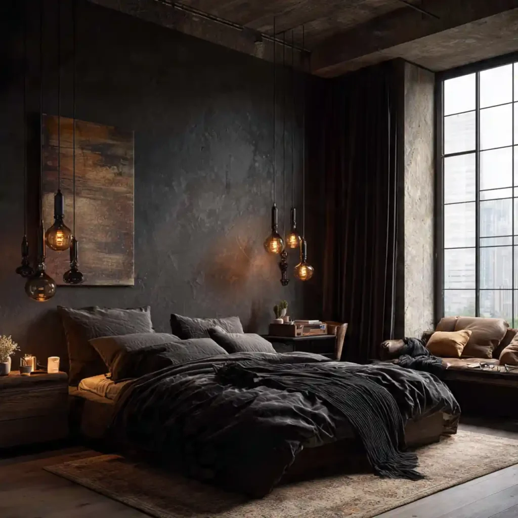 17-Dark Bedroom Idea