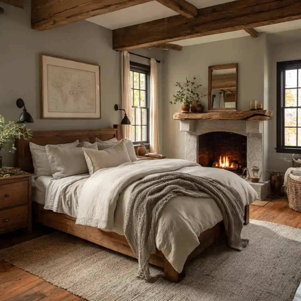 17-Farmhouse Bedroom Idea