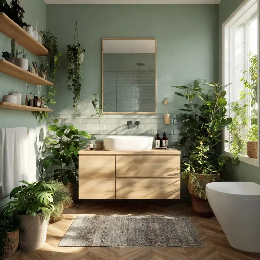 17-Green Bathroom Idea