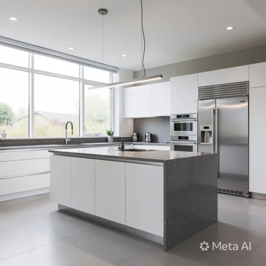 17-Grey Kitchen Idea
