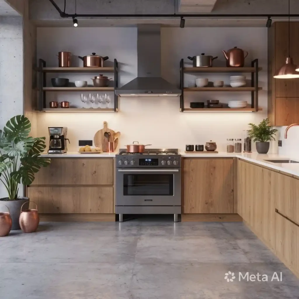 17-Industrial Kitchen Design Idea