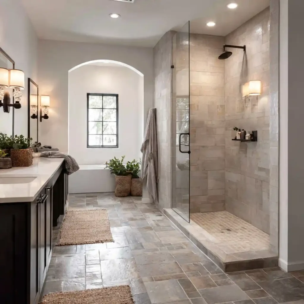 17-Organic Modern Bathroom Ideas
