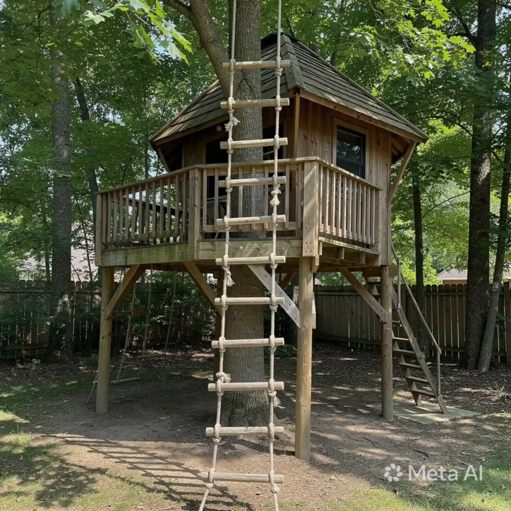 17-Unique Backyard Play Area Idea