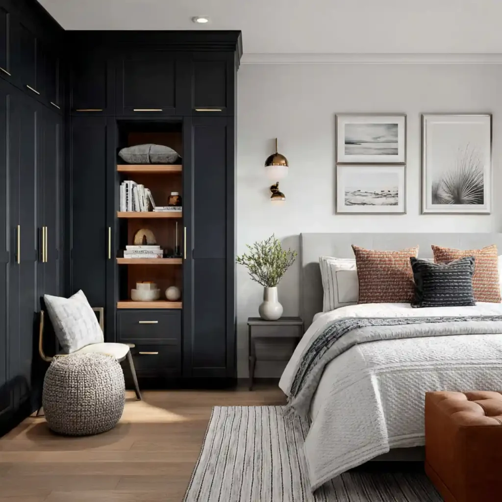 18-Black Bedroom Idea