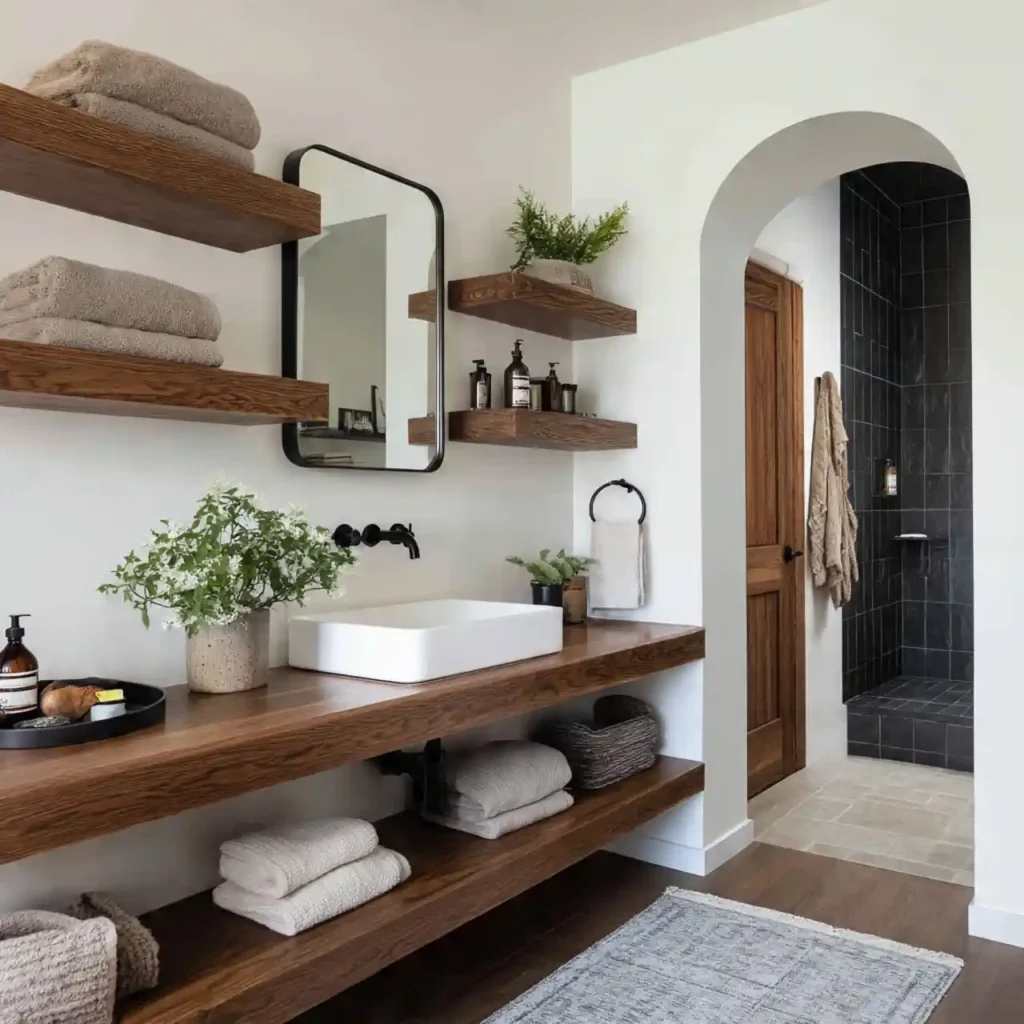 18-Dark Moody Bathroom Idea