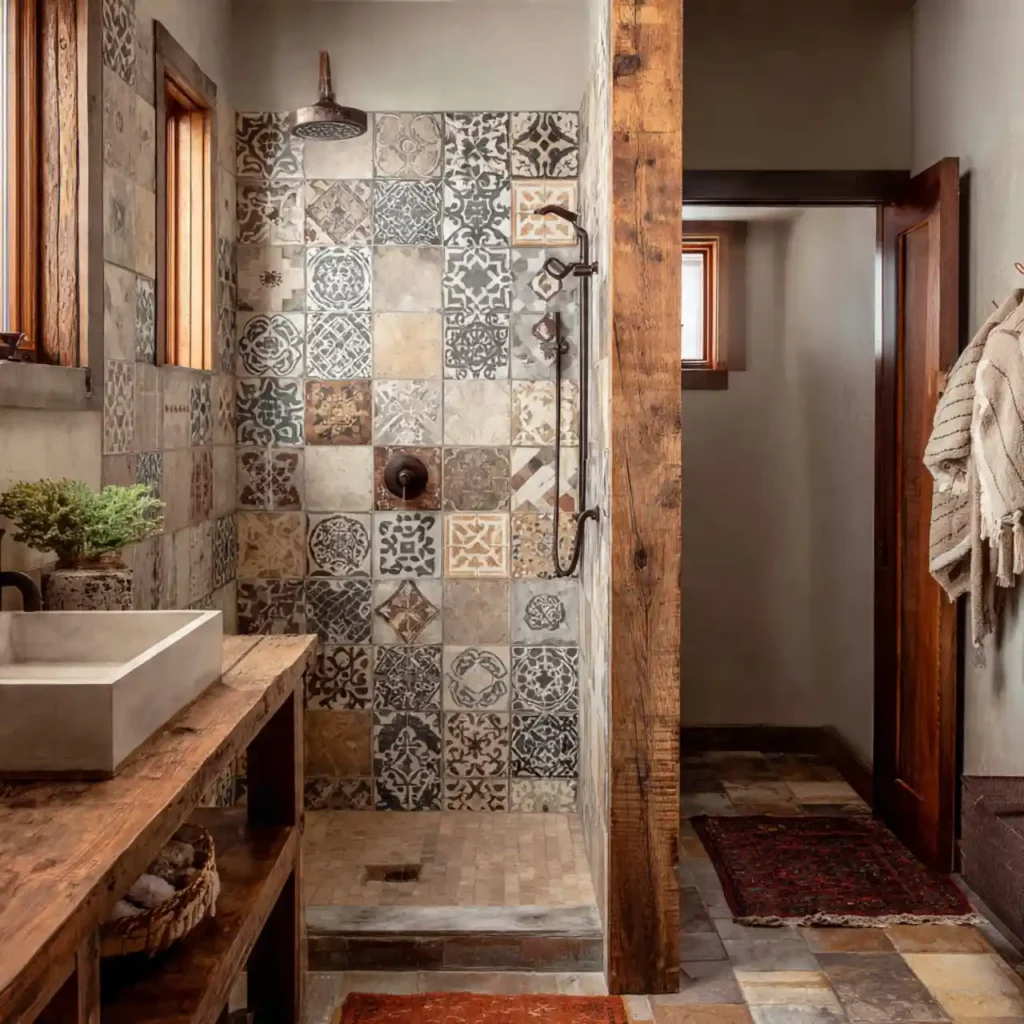 18-Half Wall Shower Ideas