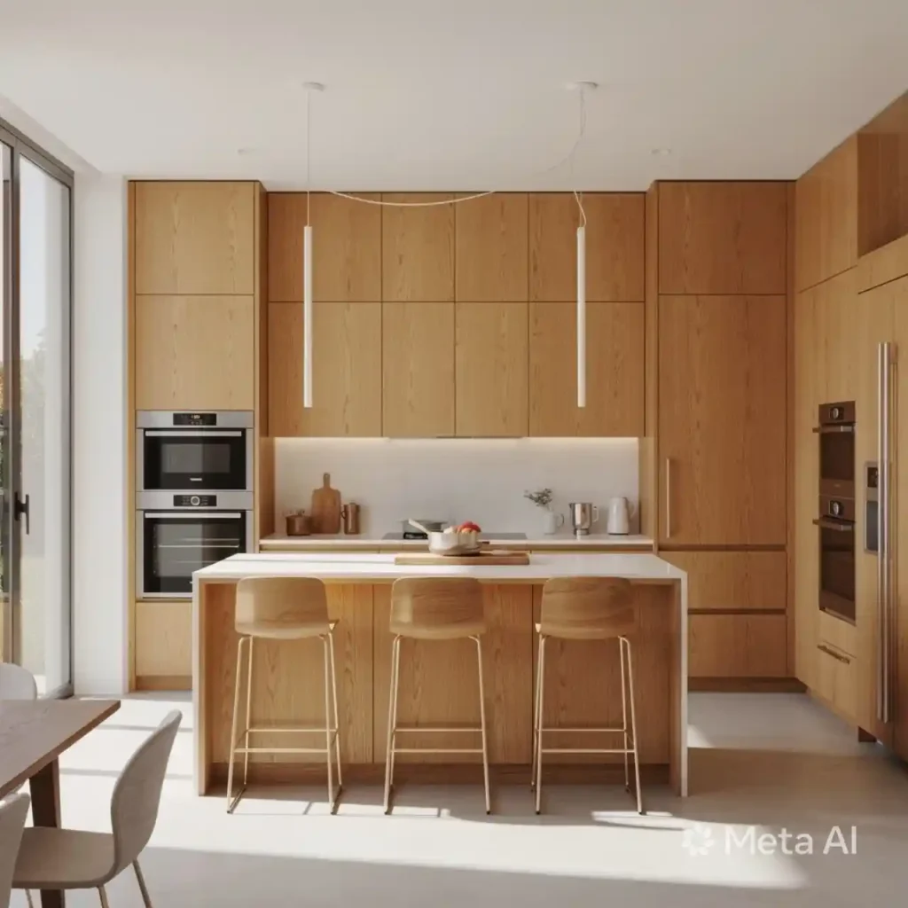 18-Honey Oak Kitchen Cabinets Idea