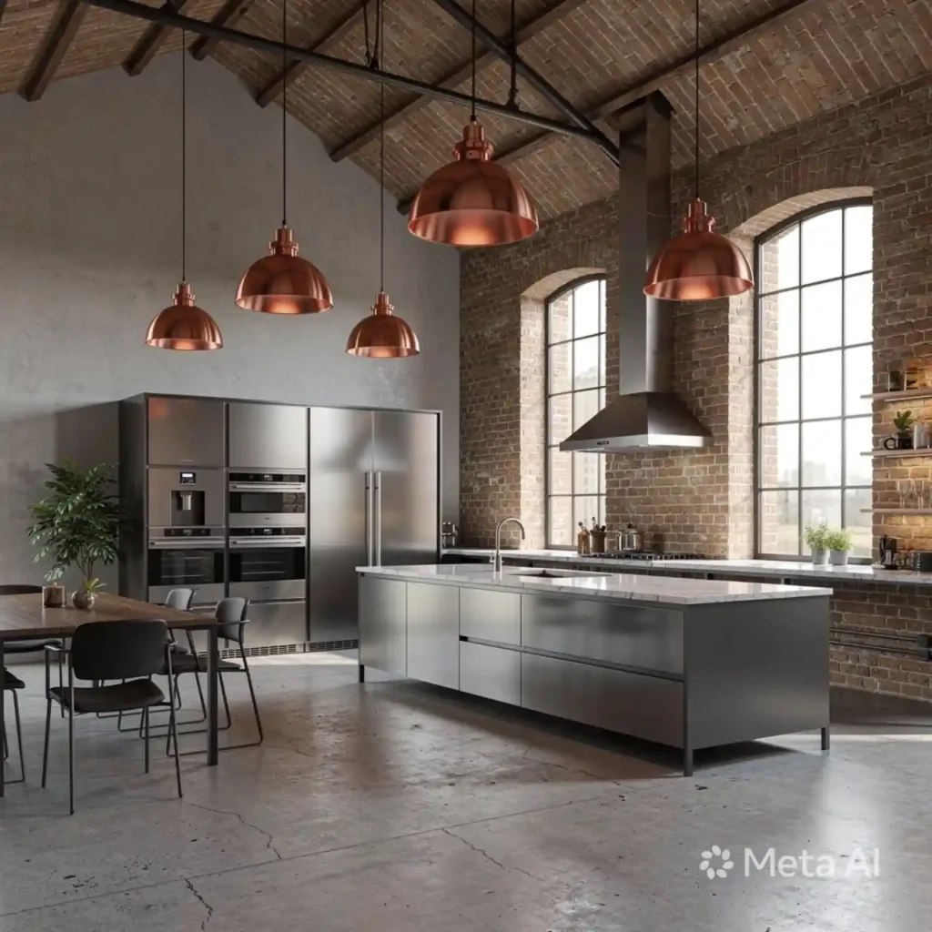 18-Industrial Kitchen Design Idea