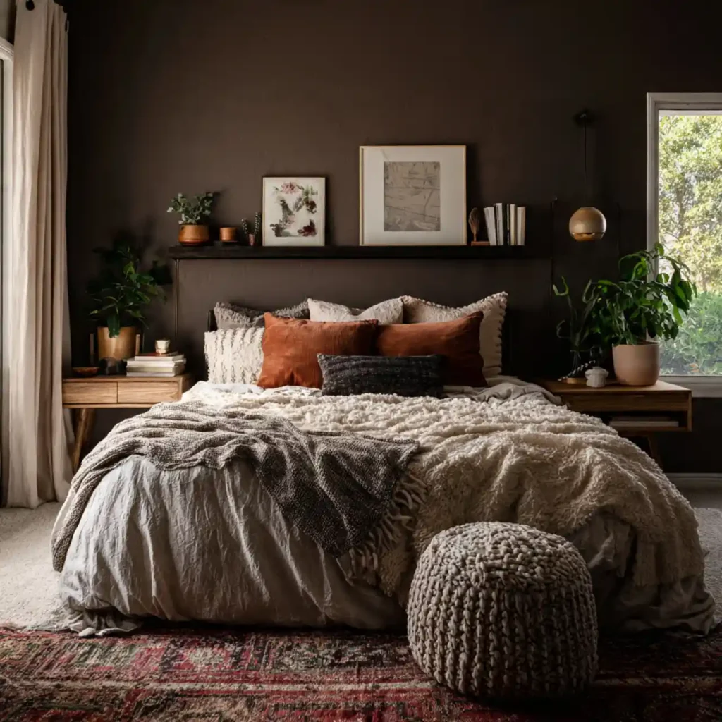 19-Brown Bedroom Idea