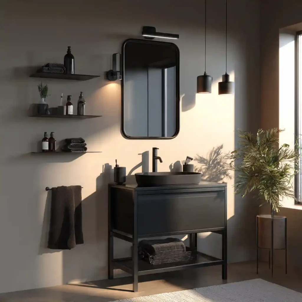 19-Dark Bathroom Idea