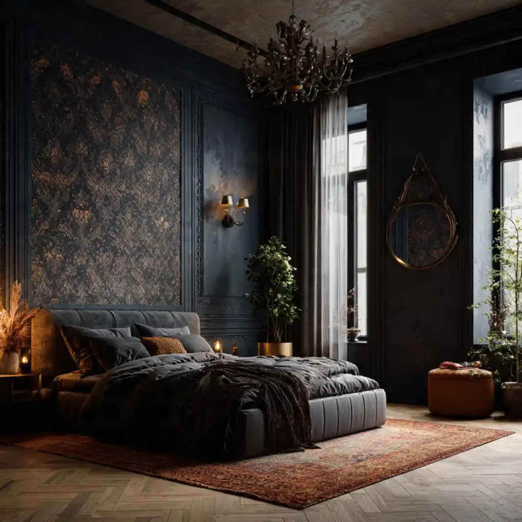 19-Dark Bedroom Idea