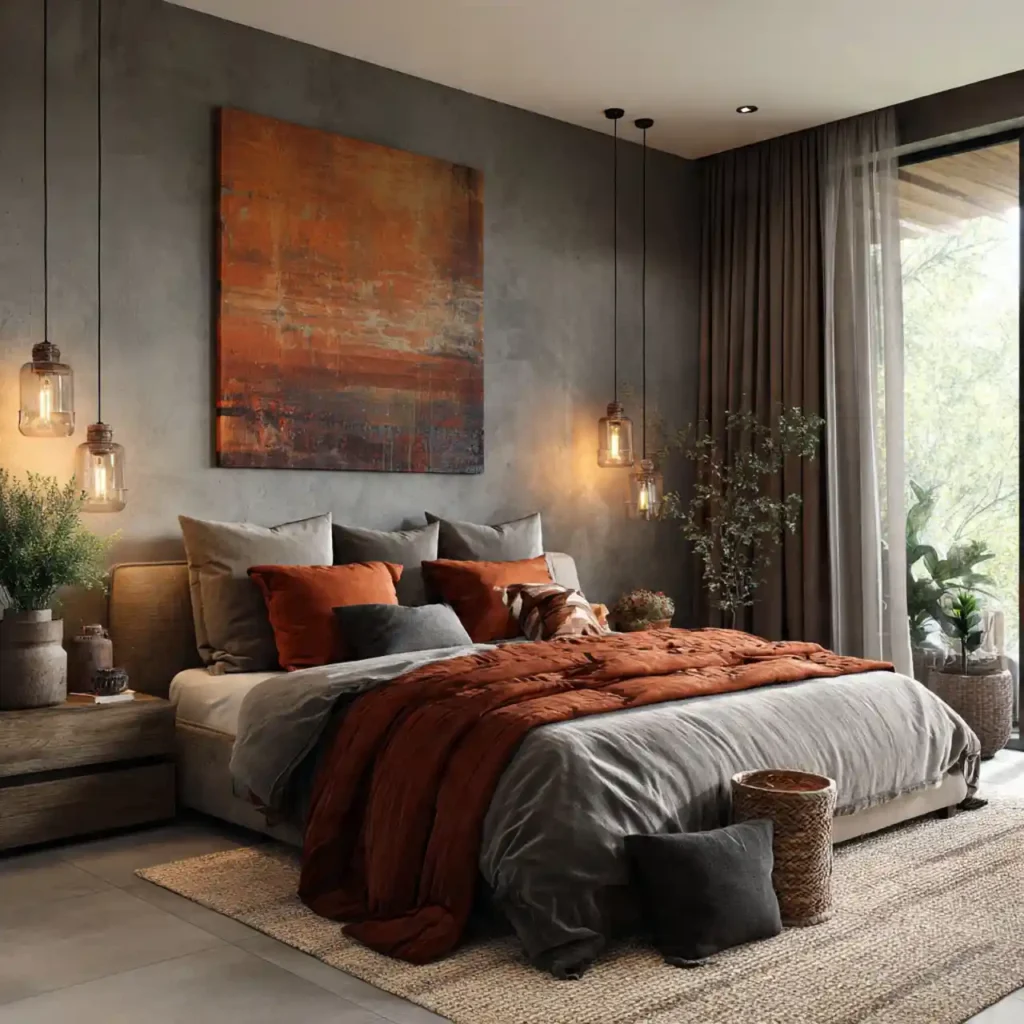 19-Gray Bedroom Idea