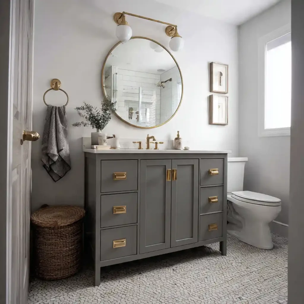 19-Grey Bathroom Idea