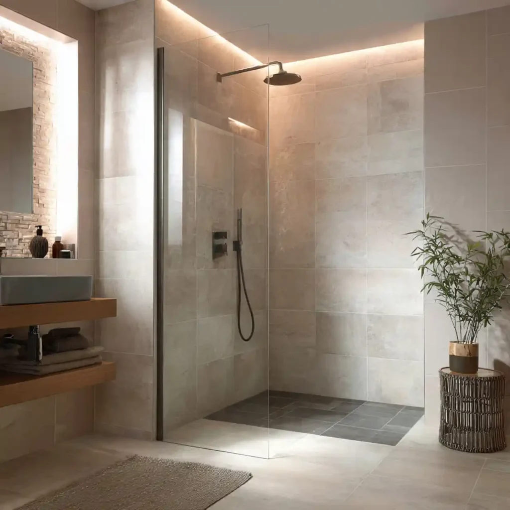 19-Half Wall Shower Ideas