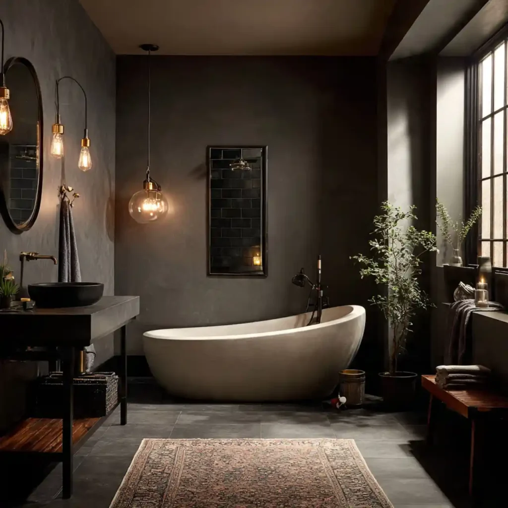 2-Dark Moody Bathroom Idea