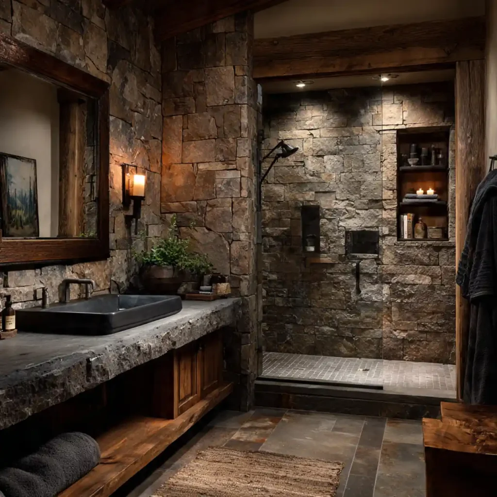 2-Half Wall Shower Ideas