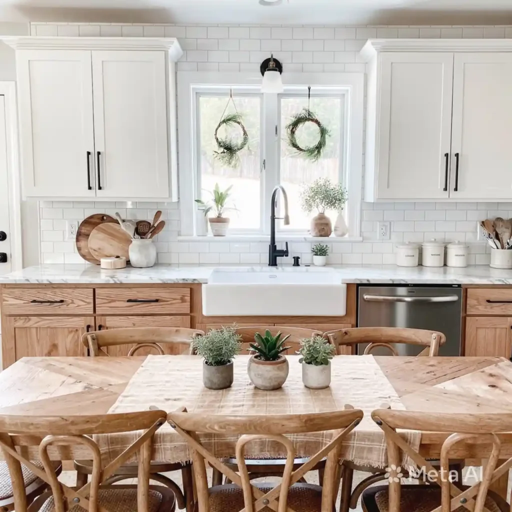 2-Honey Oak Kitchen Cabinets Idea