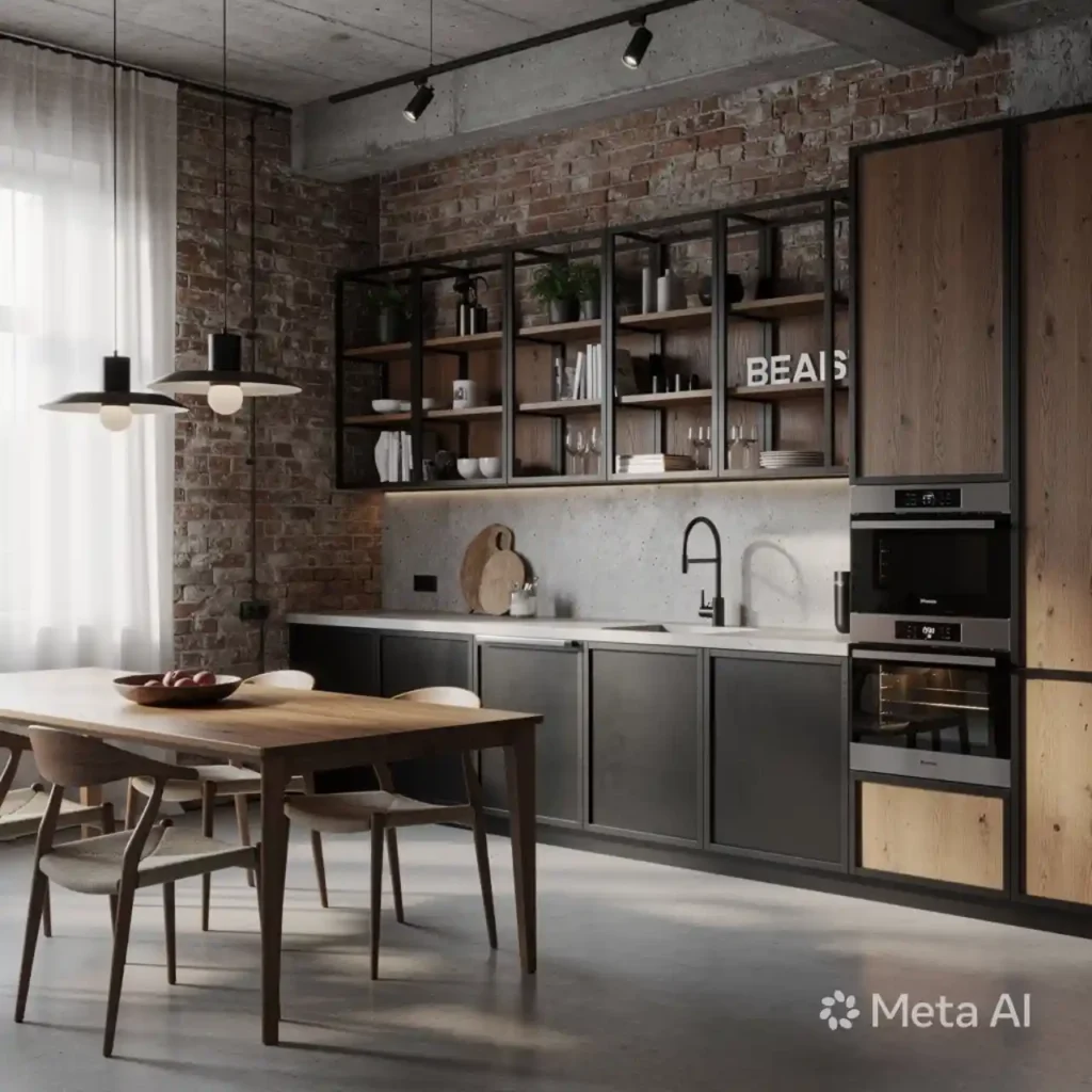 2-Industrial Kitchen Design Idea