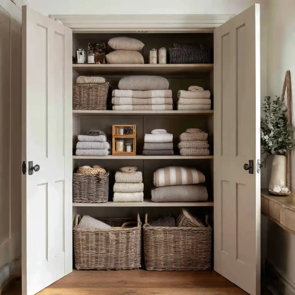 2-Large Linen Closet Organization Idea