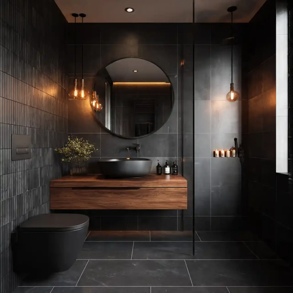20-Dark Moody Bathroom Idea