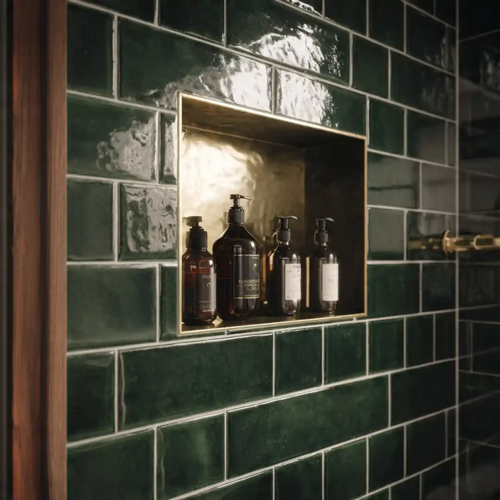 20-Green Tile Bathroom Idea