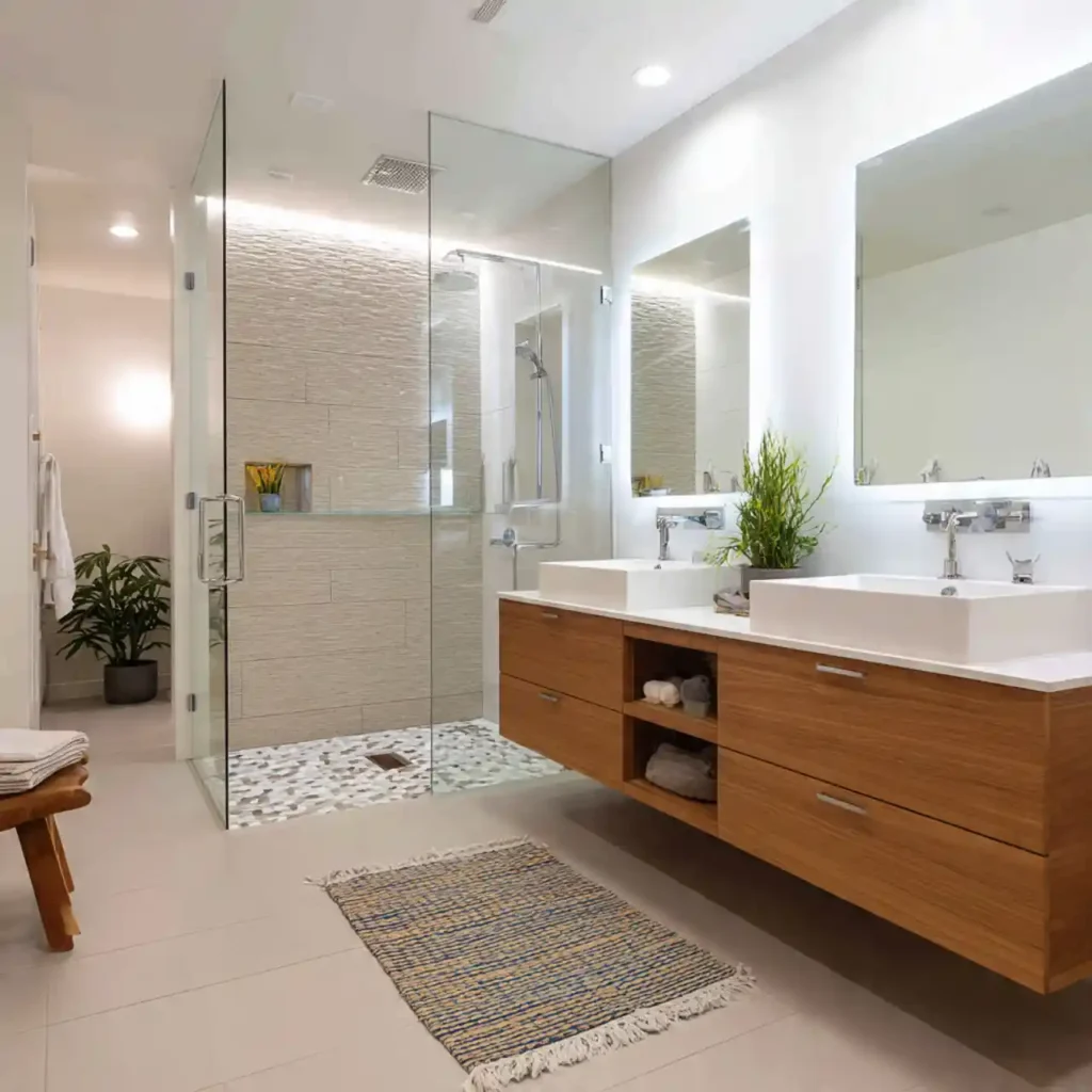 20-Half Wall Shower Ideas