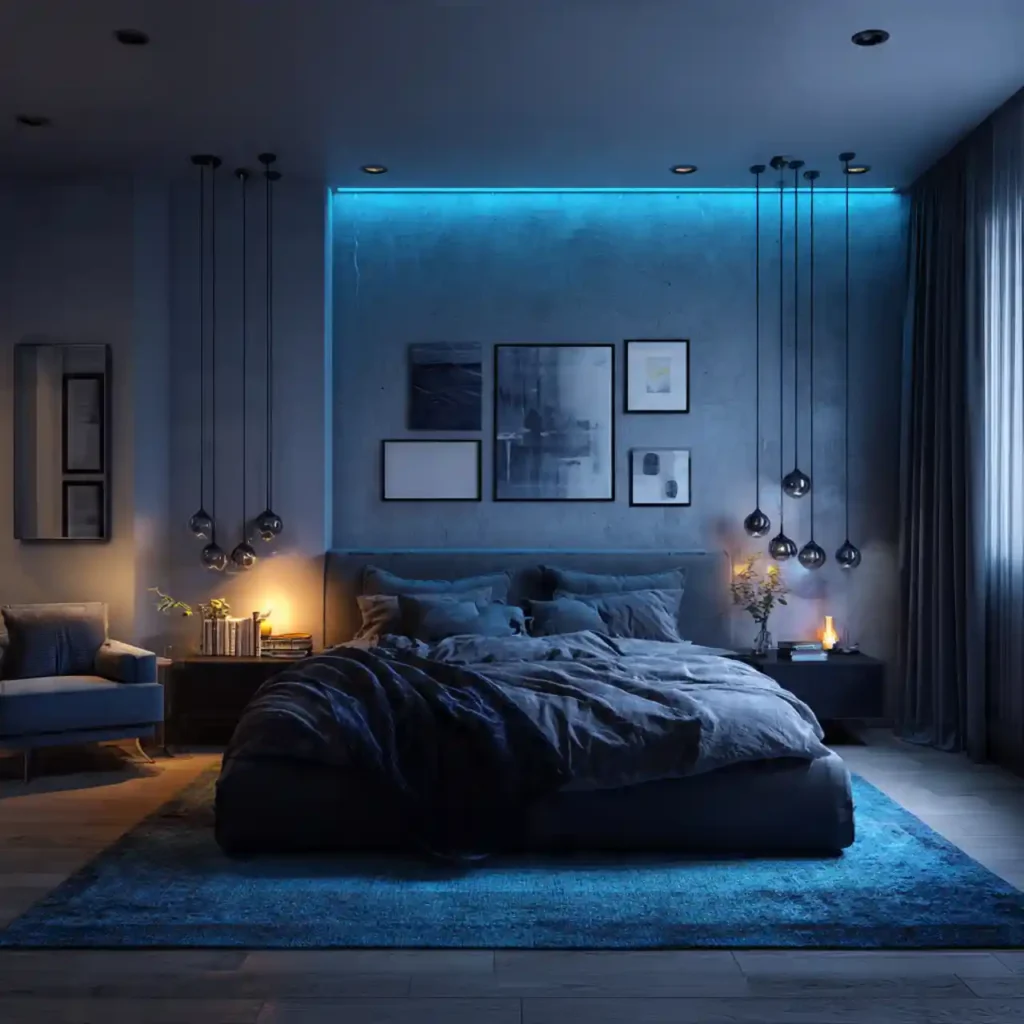 21-Blue Bedroom Idea