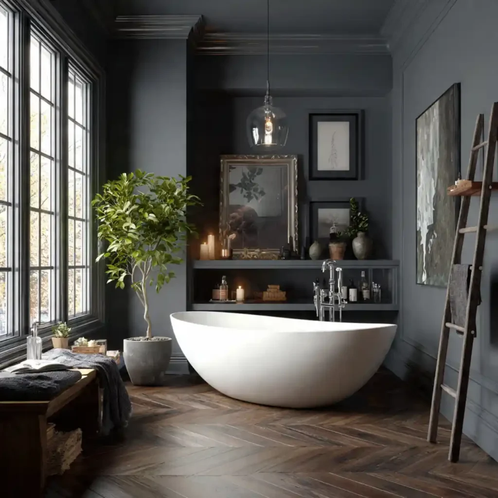 21-Dark Bathroom Idea