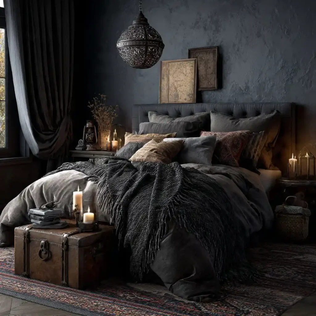 21-Dark Bedroom Idea