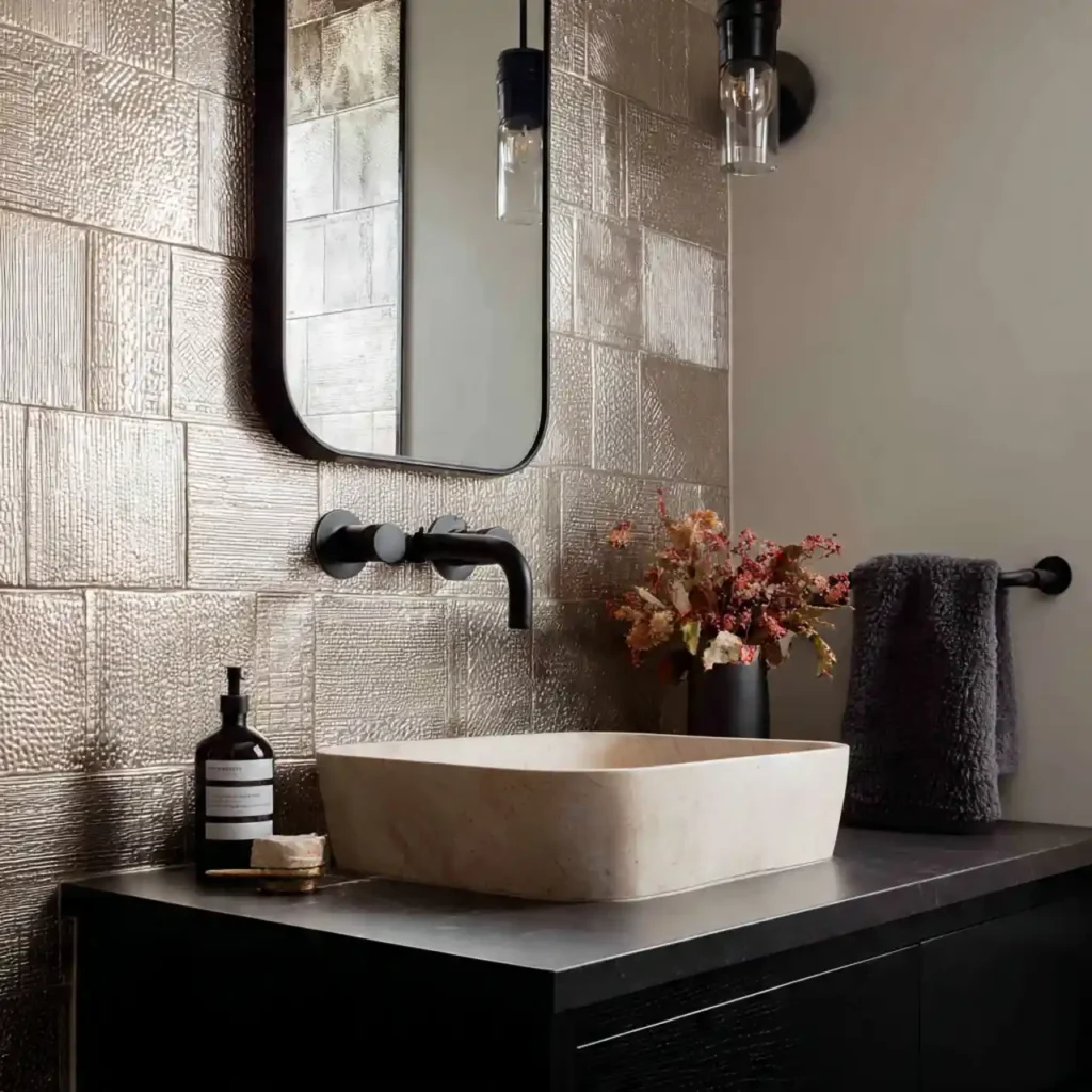 21-Dark Moody Bathroom Idea
