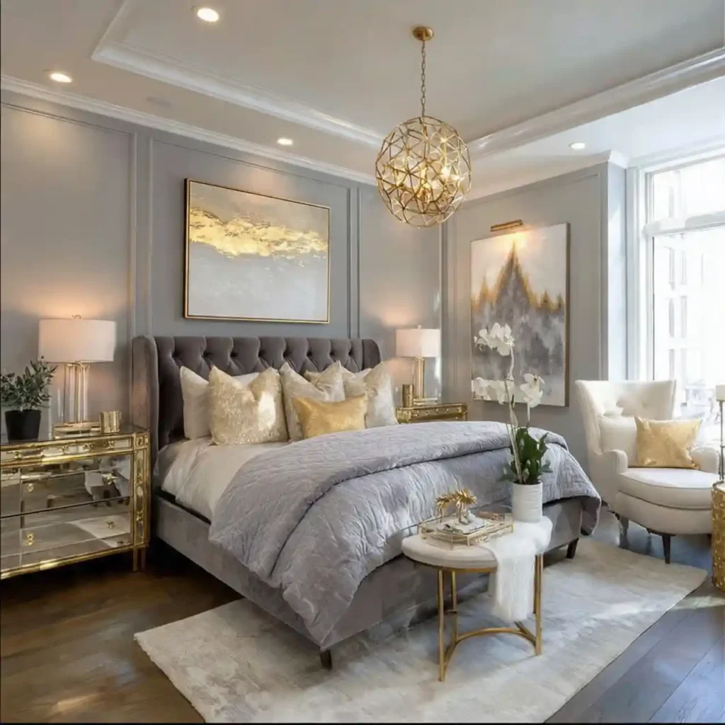 21-Gray Bedroom Idea