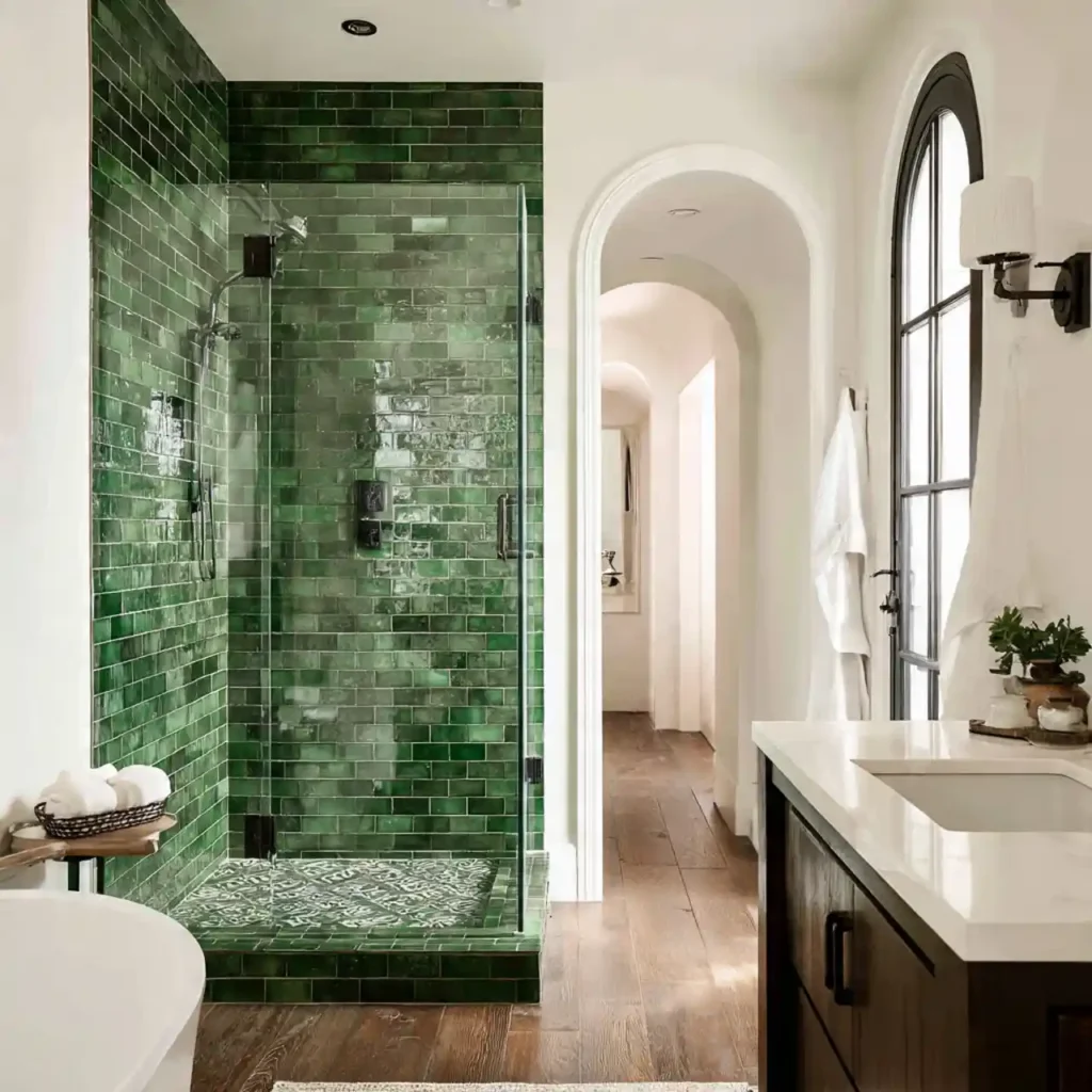 21-Green Bathroom Idea