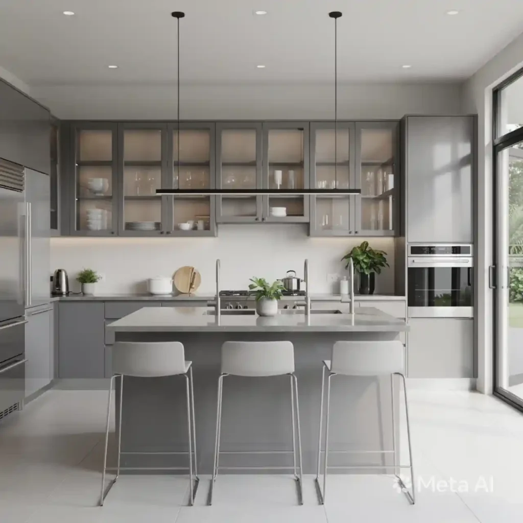 21-Grey Kitchen Idea