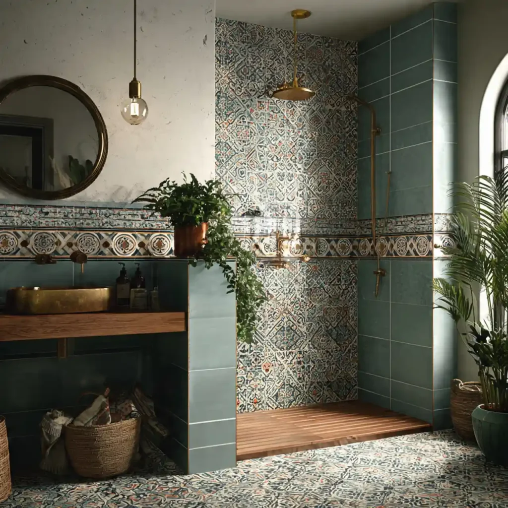 21-Half Wall Shower Ideas