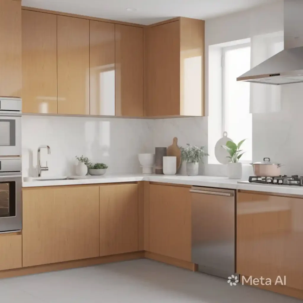21-Honey Oak Kitchen Cabinets Idea