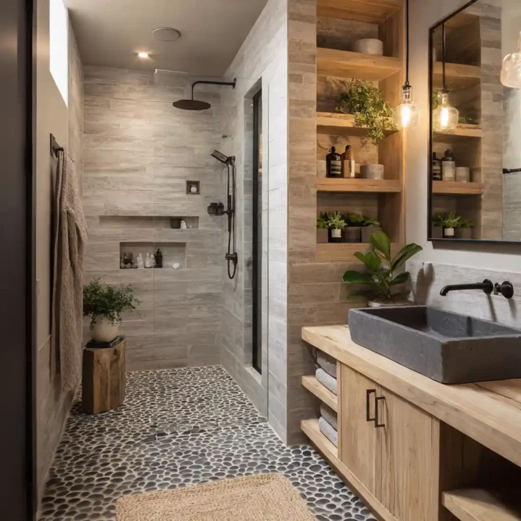 21-Organic Modern Bathroom Ideas