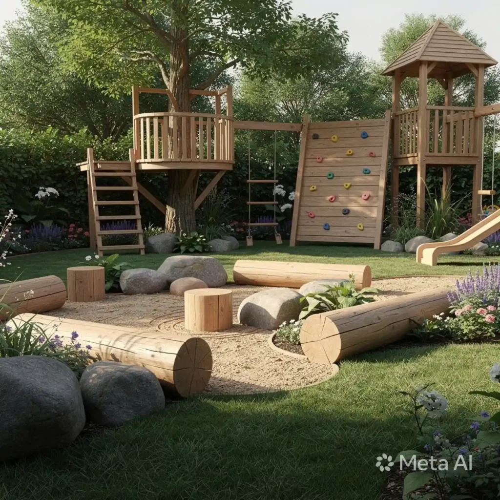 21-Unique Backyard Play Area Idea