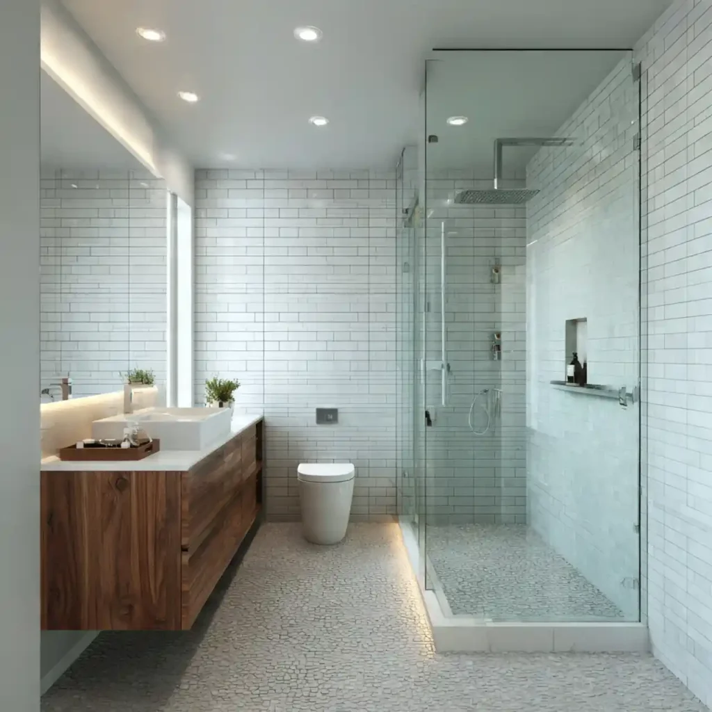 22-Creative Narrow Bathroom Idea