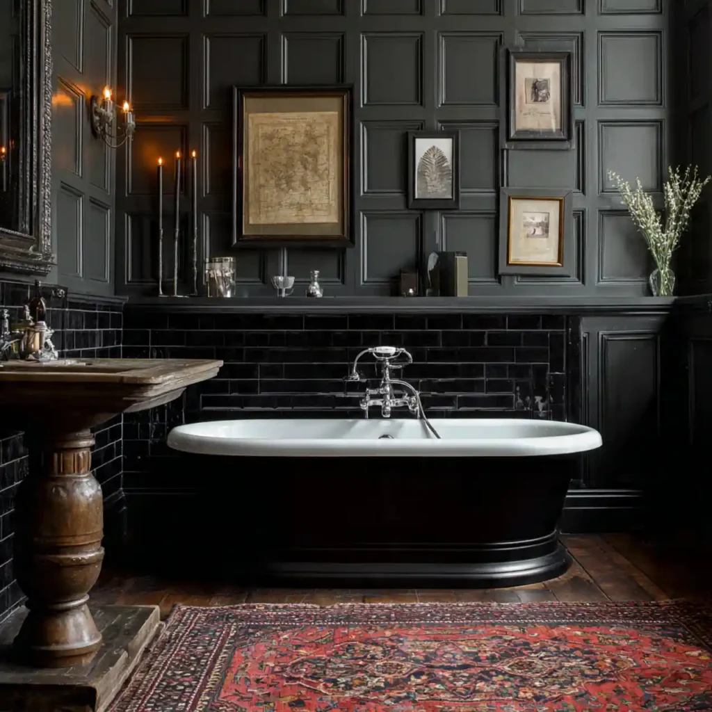 22-Dark Bathroom Idea