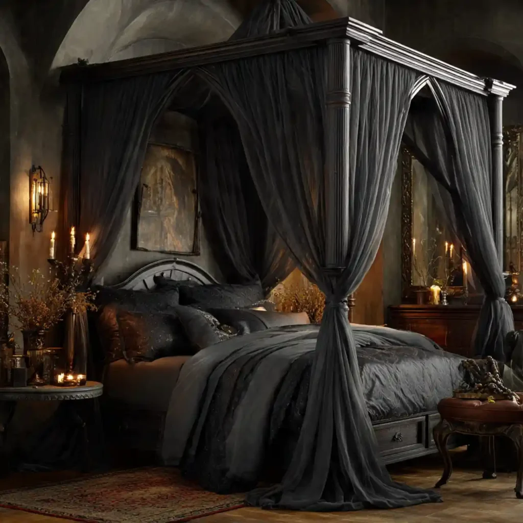 22-Gothic Bedroom Idea