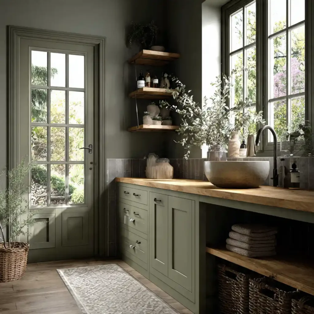 22-Green Bathroom Idea