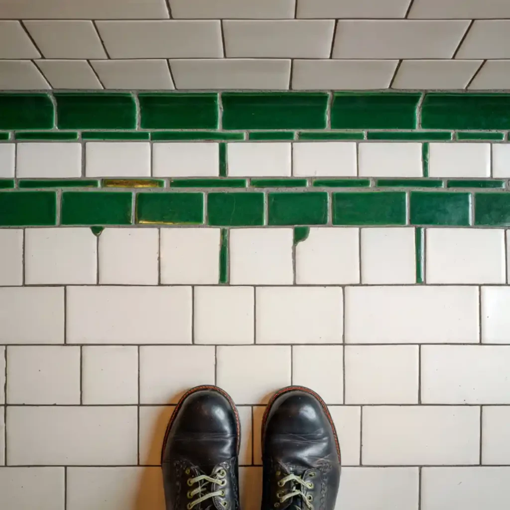 22-Green Tile Bathroom Idea