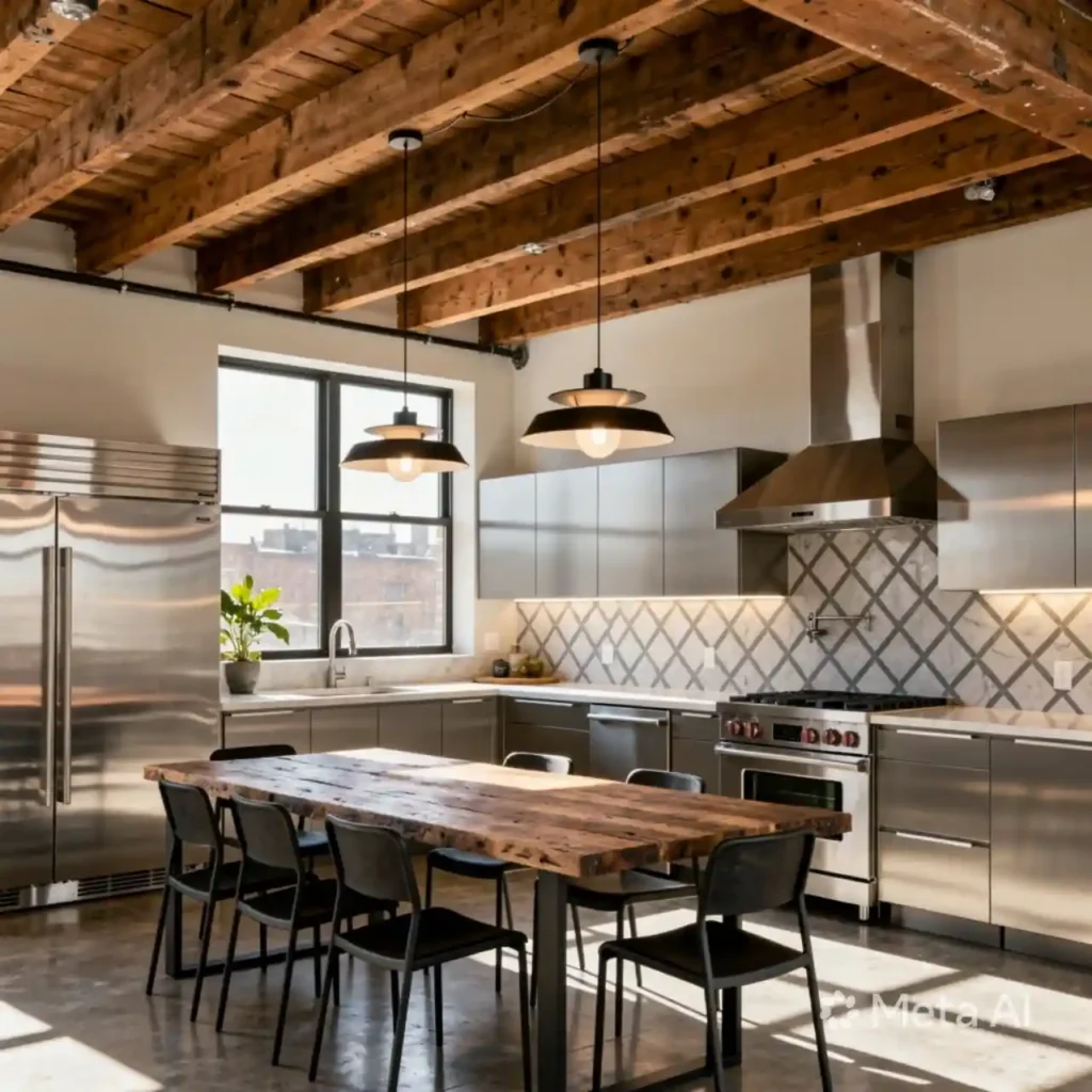 22-Industrial Kitchen Design Idea