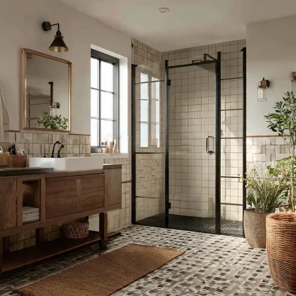 22-Modern Farmhouse Bathroom Ideas