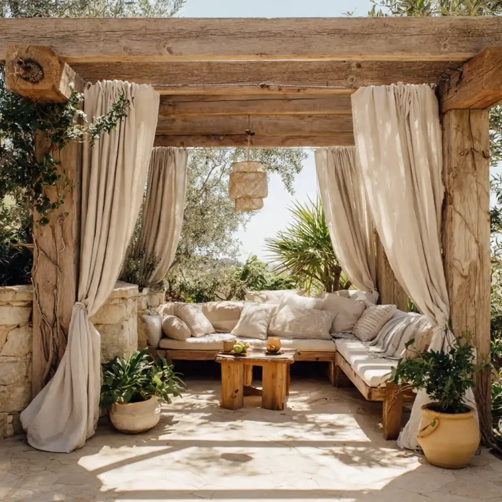 22-Rustic Outdoor Patio Idea