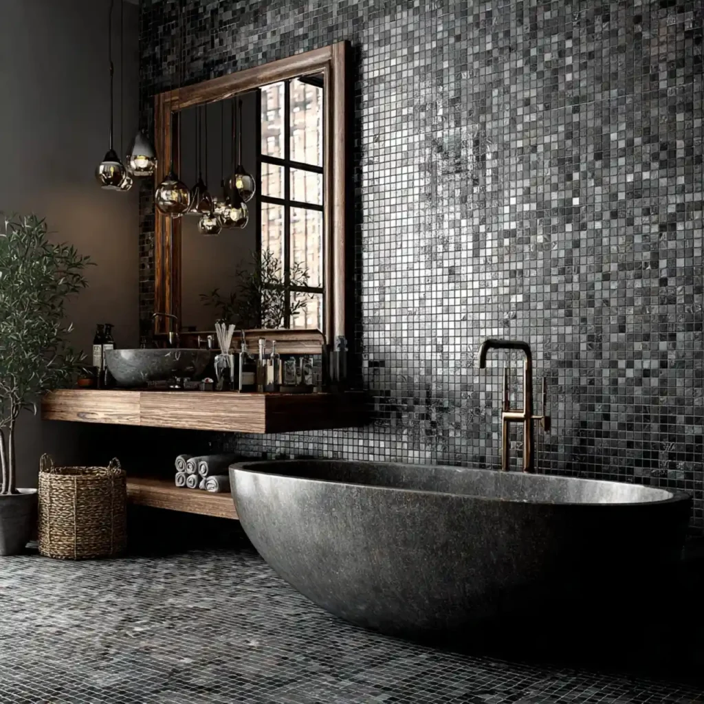 23-Dark Bathroom Idea