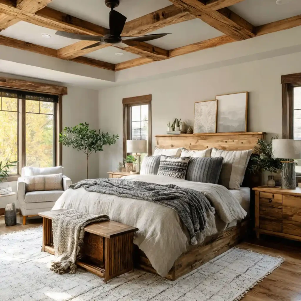 23-Farmhouse Bedroom Idea