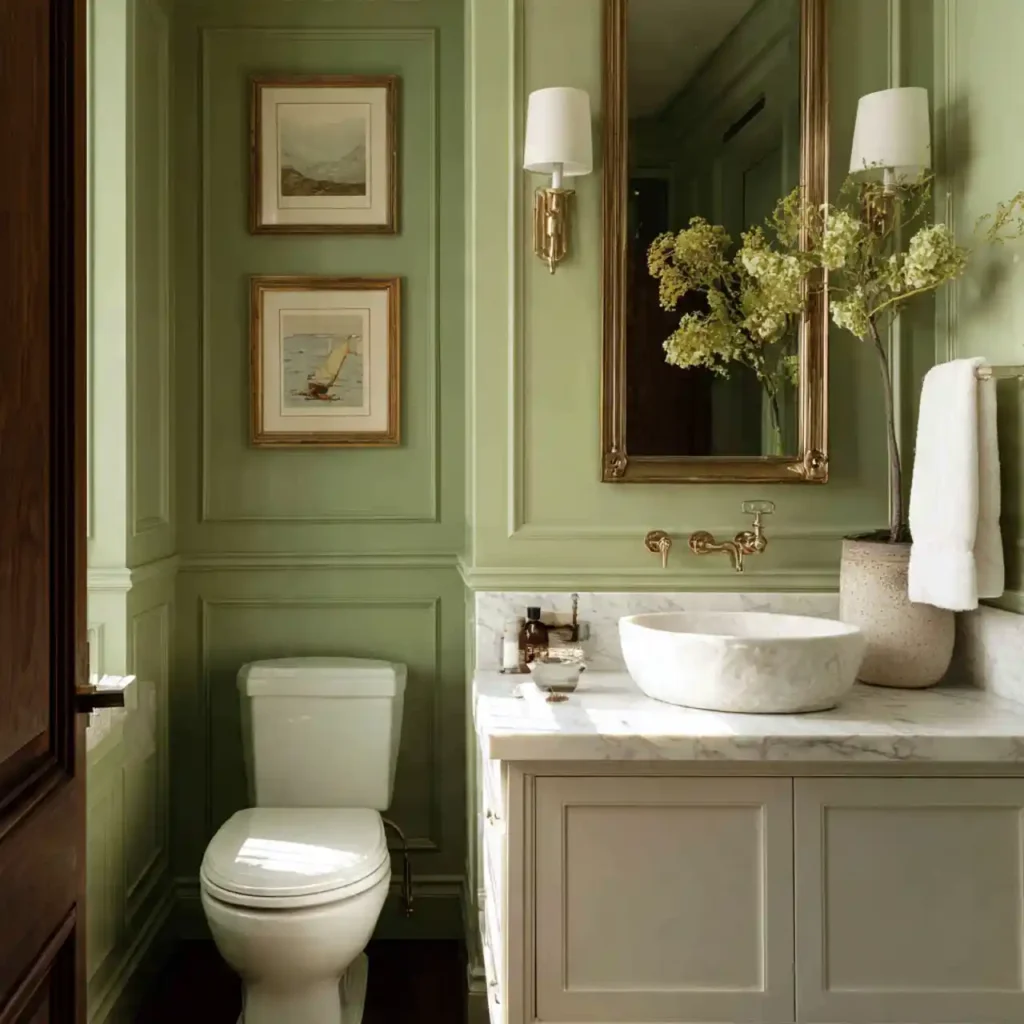 23-Green Bathroom Idea
